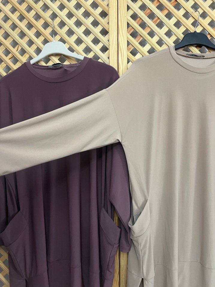 Uzun Kollu Salaş Kadın Tunik - Görsel 2