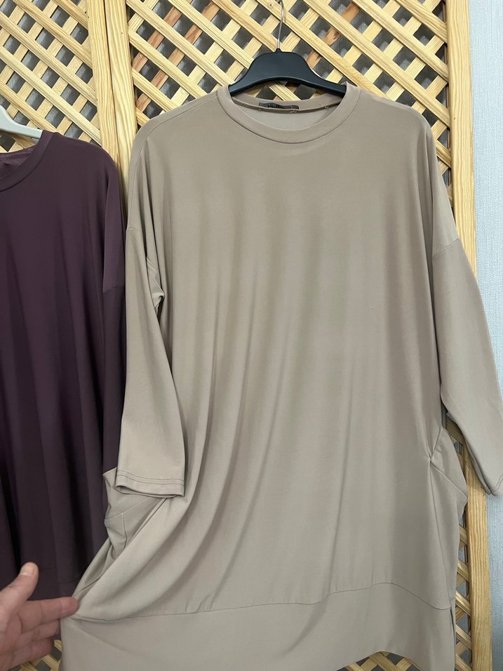 Uzun Kollu Salaş Kadın Tunik - Görsel 5