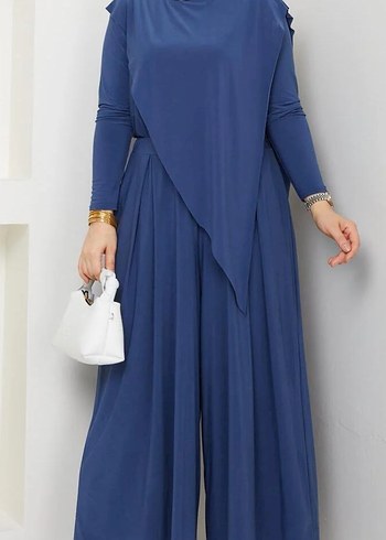 Uzun Kollu Haki Salaş Tulum - Görsel 9