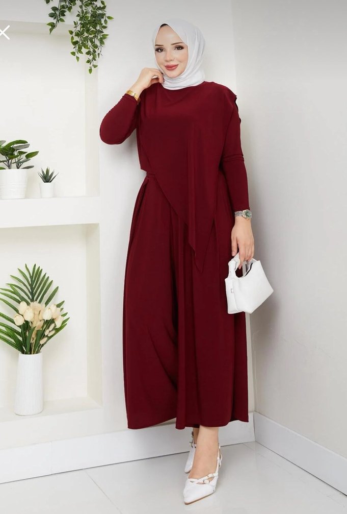 Uzun Kollu Haki Salaş Tulum - Görsel 2