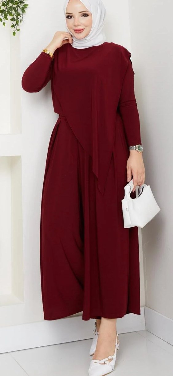 Uzun Kollu Haki Salaş Tulum - Görsel 5