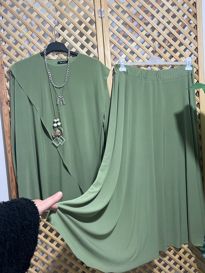 Su yrşili Uzun etek takın - Görsel 2