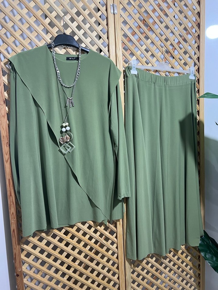 Su yrşili Uzun etek takın - Görsel 3