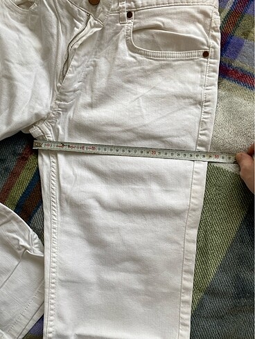 Erkek beyaz jean - Görsel 4