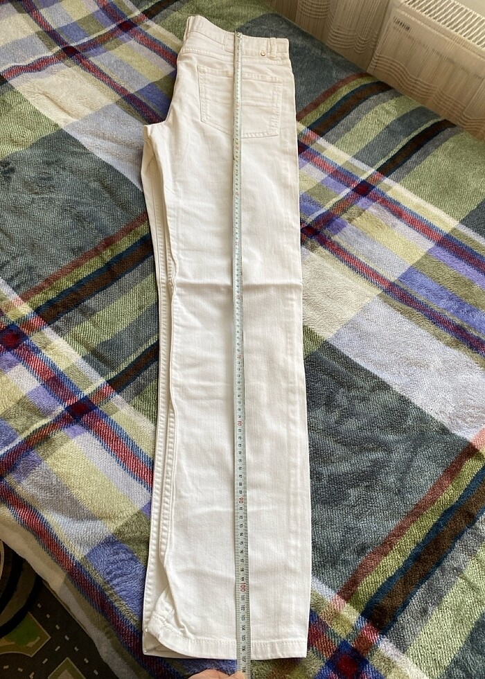 Erkek beyaz jean - Görsel 3