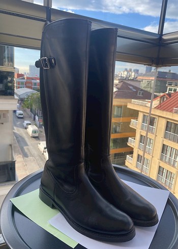 Deri binici çizme