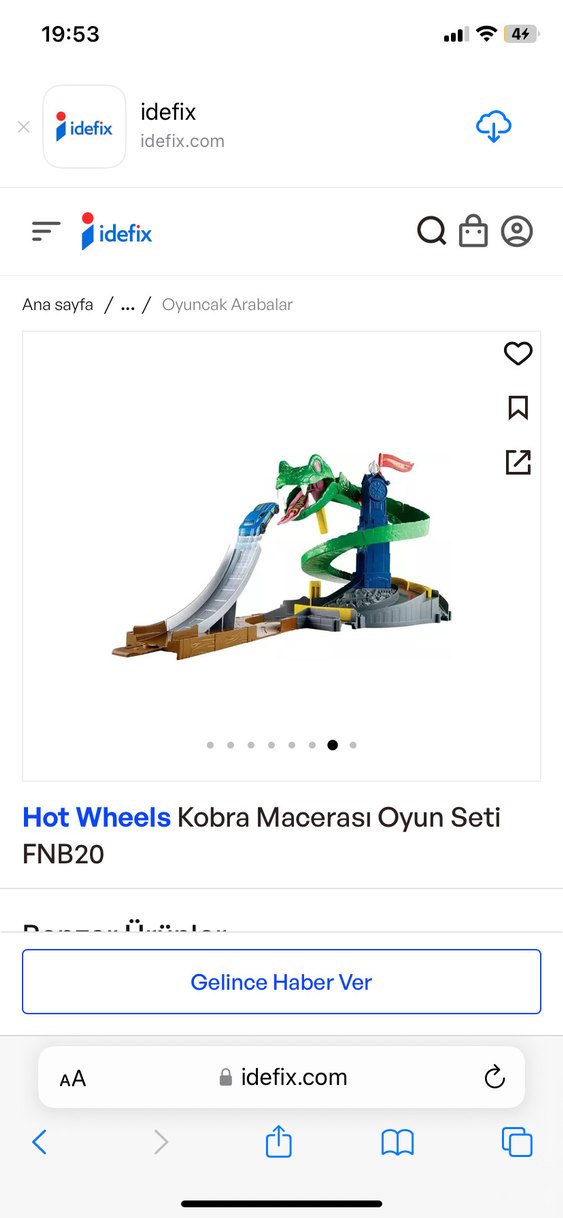 Hotwheels kobra macerası oyun seti - Görsel 5