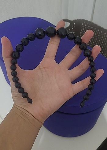 Mor Boncuklu Gotik Kadın Bileklik - Görsel 2