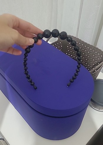 Mor Boncuklu Gotik Kadın Bileklik - Görsel 3