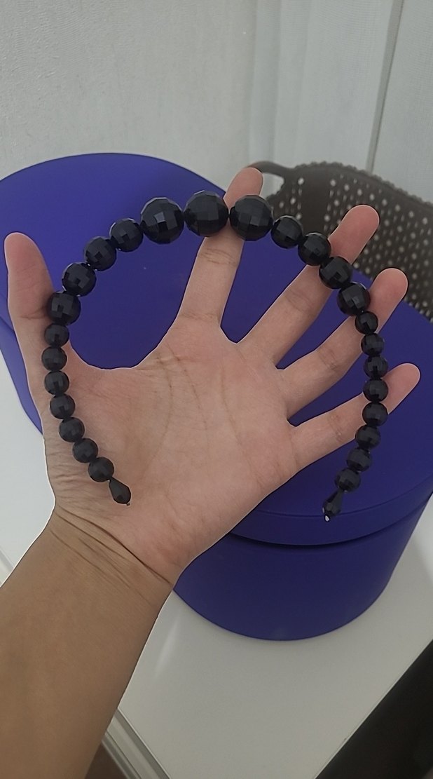 Mor Boncuklu Gotik Kadın Bileklik - Görsel 2