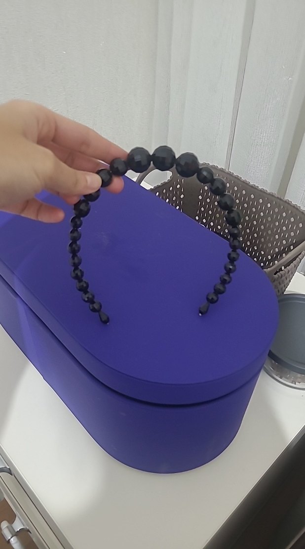 Mor Boncuklu Gotik Kadın Bileklik - Görsel 3