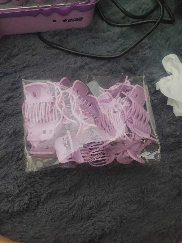 Mor Saç Bigudisi Seti - Görsel 5
