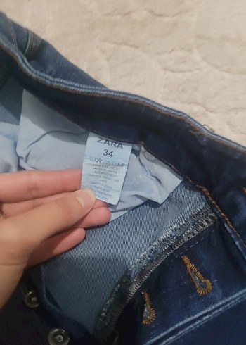 Düğmeli Mavi Erkek Denim Pantolon - Görsel 4