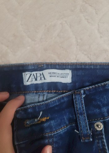 Düğmeli Mavi Erkek Denim Pantolon - Görsel 3