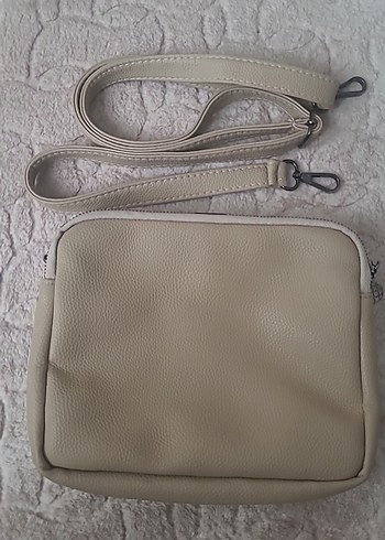 Bej Deri Kadın Çanta - Görsel 2