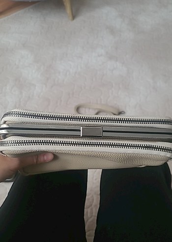 Bej Deri Kadın Çanta - Görsel 3