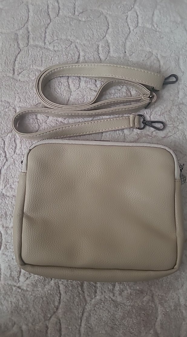 Bej Deri Kadın Çanta - Görsel 2