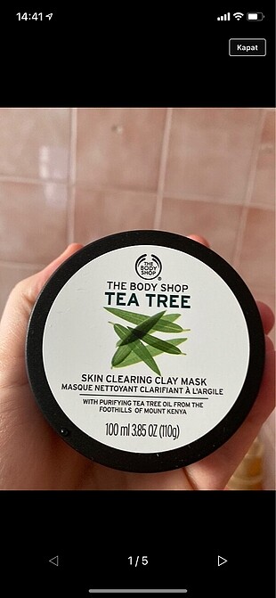 Tea tree maske body shop