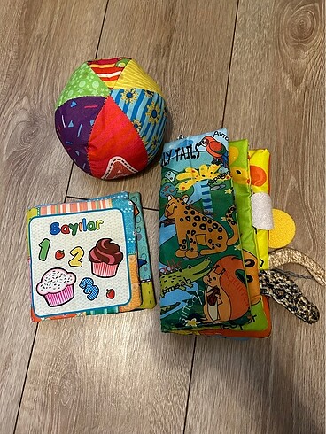 Fisher Price Fisher price hışırtılı safari kitap, ebebek sayılar ve top