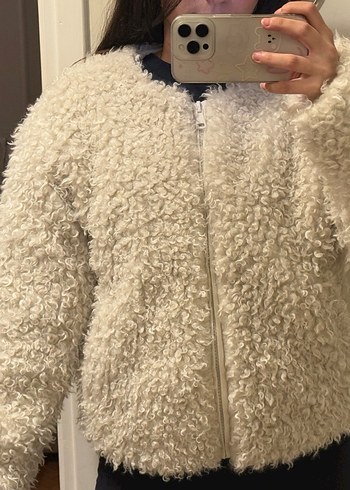 Koton peluş ceket - Görsel 3