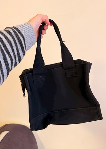 Fermuarlı Siyah Kadın Günlük Çanta - Görsel 3