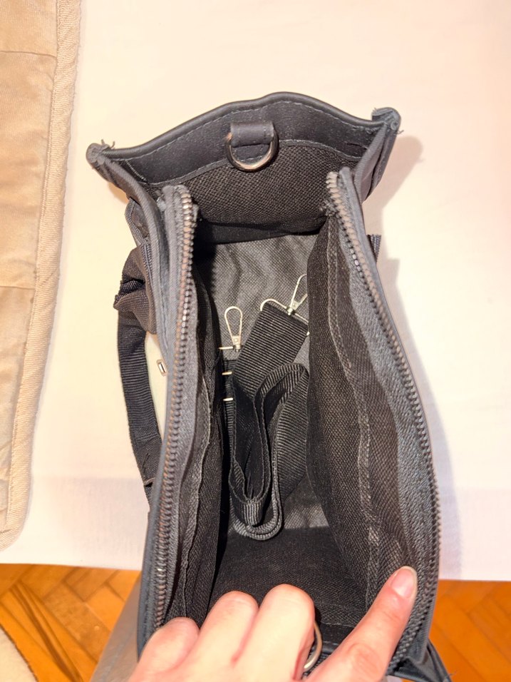 Fermuarlı Siyah Kadın Günlük Çanta - Görsel 4