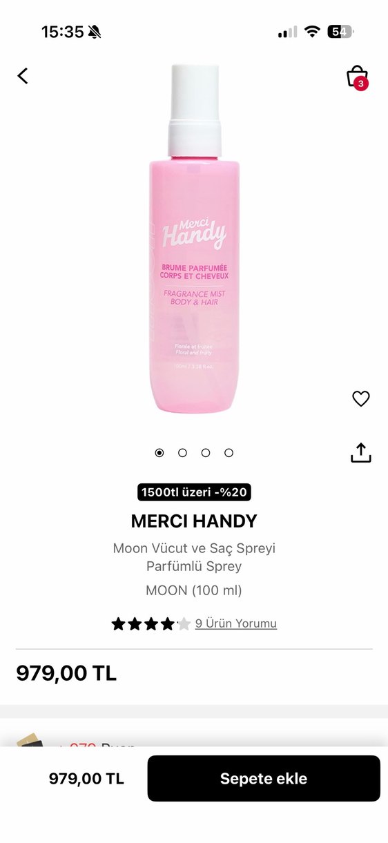 Merci Handy Vücut ve Saç Parfüm Spreyi - Görsel 2