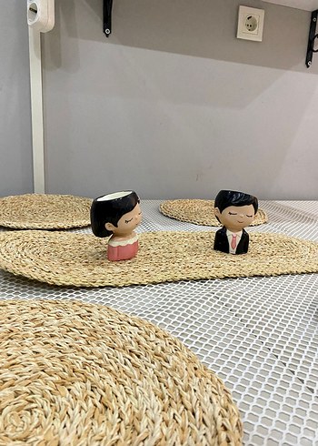 Bohem Tarz Hasır Amerikan Servis Seti - Görsel 2