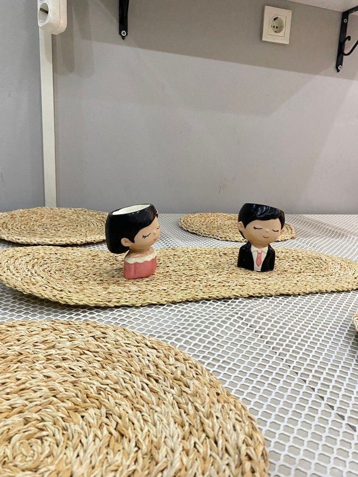 Bohem Tarz Hasır Amerikan Servis Seti - Görsel 2