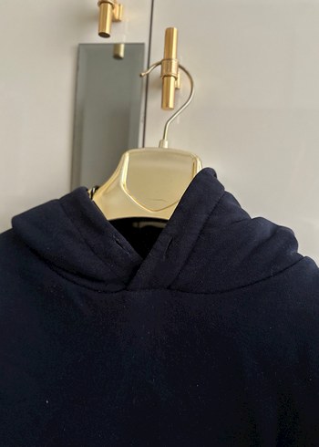diğer Beden Kadın Siyah Kapüşonlu Sweatshirt