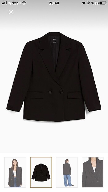 Bershka blazer kruvaze ceket