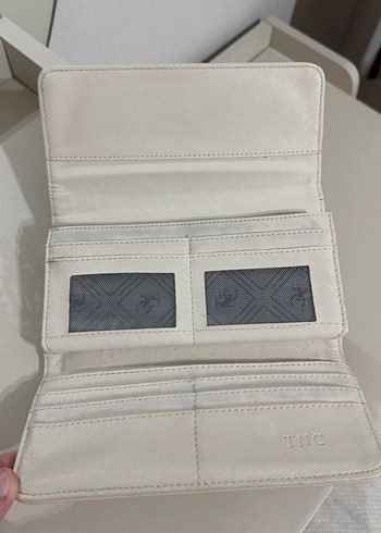 Diğer Bej Deri Tokalı Kadın Cüzdanı