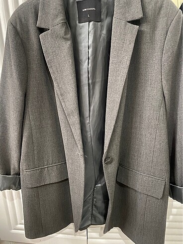 l Beden Lcw gri blazer ceket