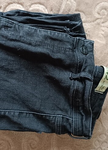 38 Beden Yüksek bel Siyah Slim Jean Kot Pantolon Cepli
