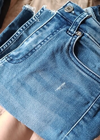 32 Beden Adel Kol Mavi Jeans Pantolon