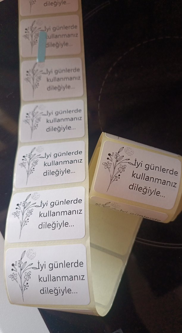 İyi Günlerde Kullanmanız Dileğiyle - Etiket Sticker 100 adet - Görsel 3