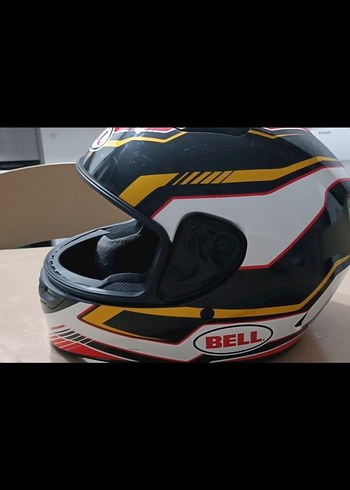 BELL Renkli Baskılı Motosiklet Kaskı cami yok - Görsel 3