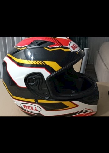 BELL Renkli Baskılı Motosiklet Kaskı cami yok - Görsel 2