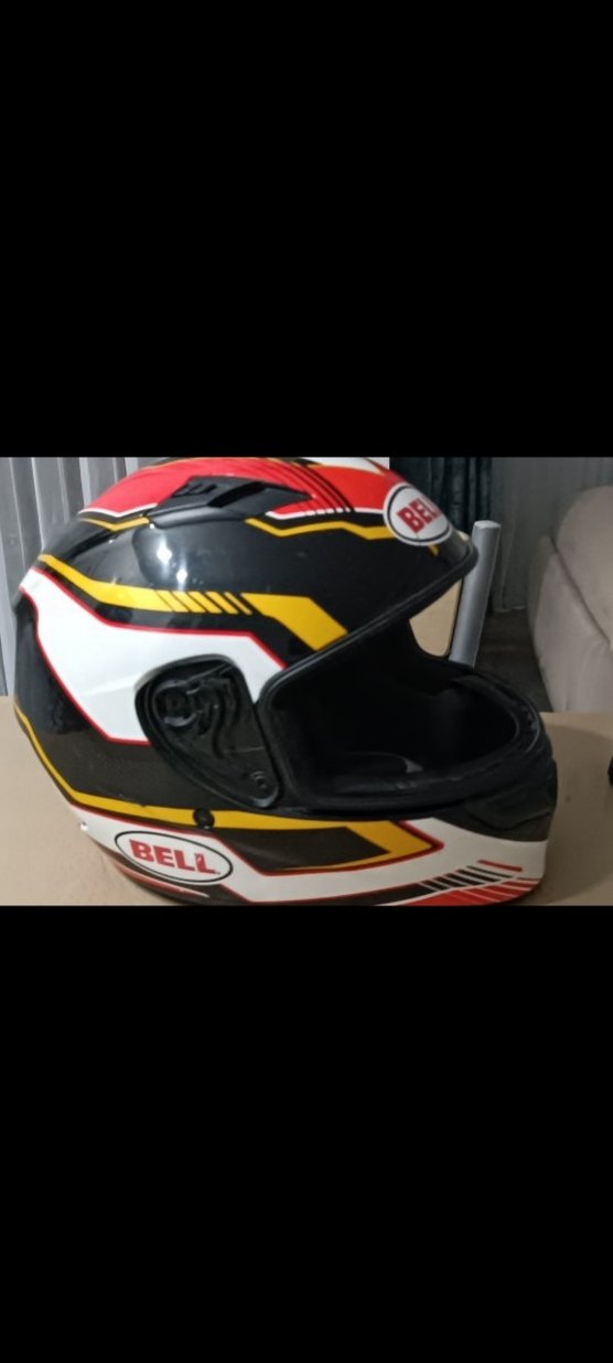 BELL Renkli Baskılı Motosiklet Kaskı cami yok - Görsel 2