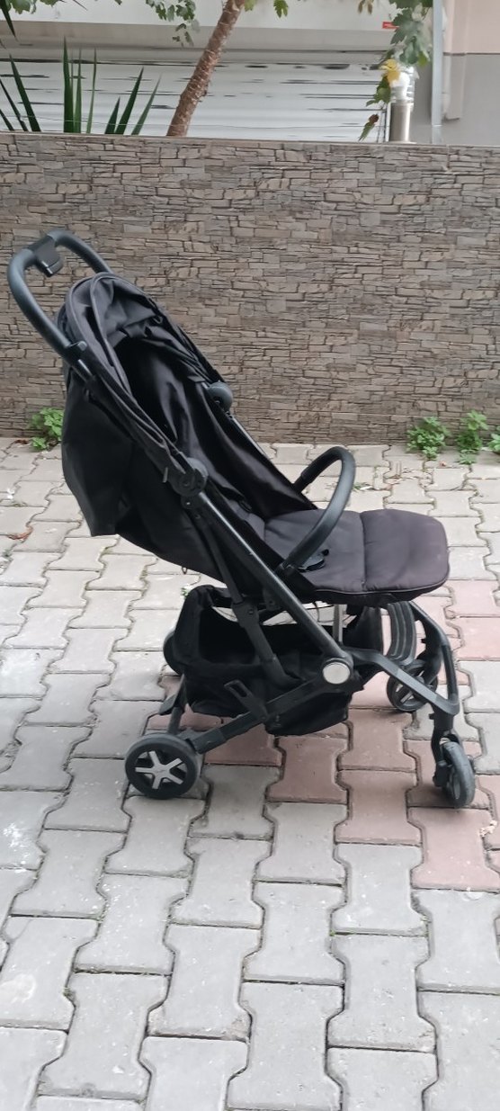 Siyah Bebek Arabası Katlanabilir Model - Görsel 5