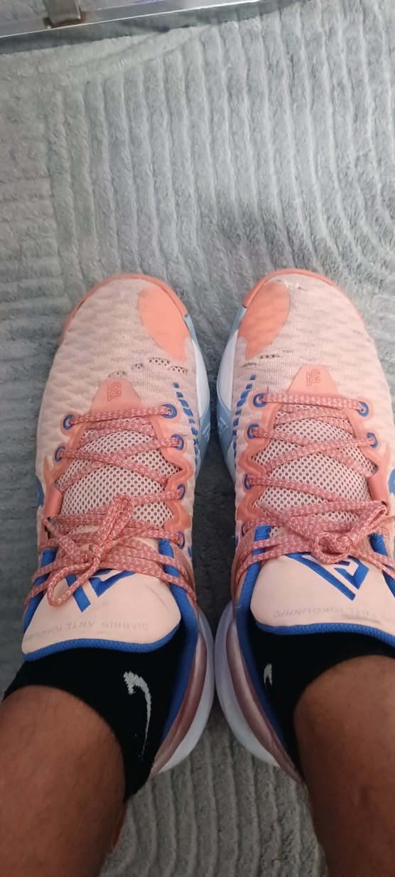 Pembe Pastel Bağcıklı Basketbol Ayakkabısı - Görsel 5