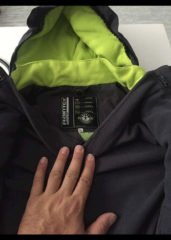 Siyah Fermuarlı Erkek Çocuk Biker Ceket - Görsel 2