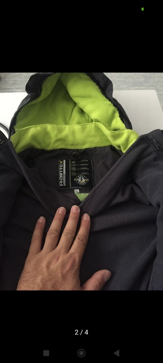 Siyah Fermuarlı Erkek Çocuk Biker Ceket - Görsel 2