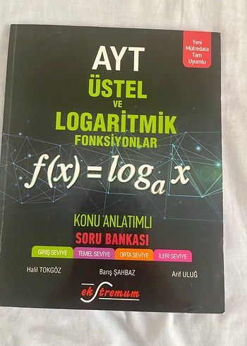 AYT Üstel ve Logaritmik Fonksiyonlar Soru Bankası