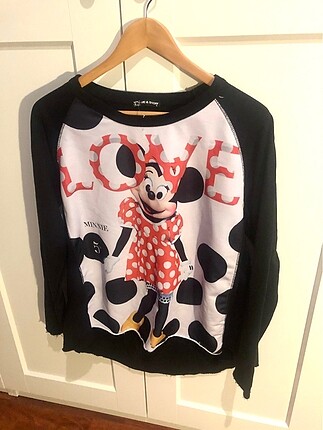 Mickey Mouse Disney Siyah Bluz Sweatshirt