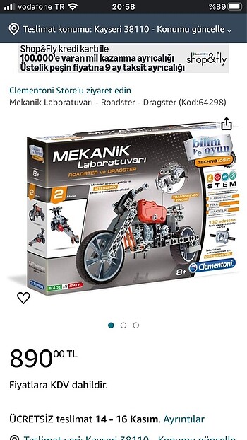 Clementoni marka Mekanik 2 faklı model - Görsel 9