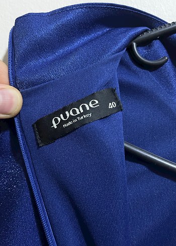 Tafta Kumaş Tarlatanlı Yüksek Yaka Uzun ve Kemerli Abiye Elbise - Görsel 15