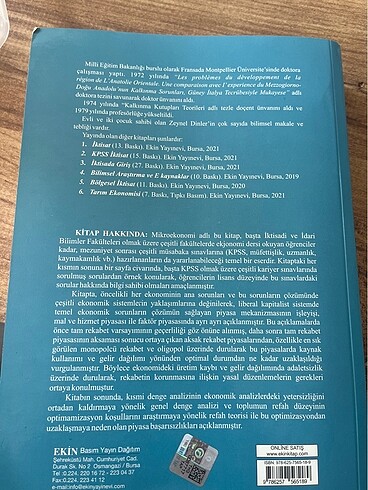 Beden Renk Mikroekonomi Kitap