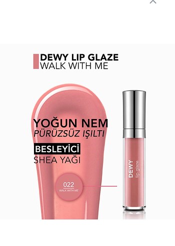 Flormar Dewy Lip Glaze Dudak Parlatıcısı 022 Walk With Me - Görsel 3