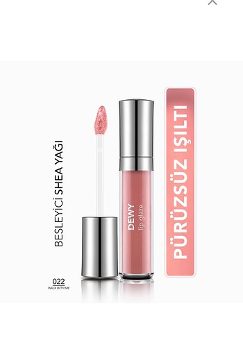 Flormar Dewy Lip Glaze Dudak Parlatıcısı 022 Walk With Me - Görsel 2
